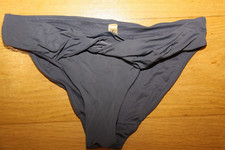 BIKINI UNTERTEIL SLIP GRÖSSE S GRAU VORNE MIT ZIERBUND HUNKEMÖLLER