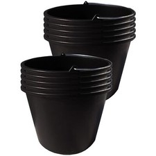 10x Baueimer 20L Kunststoff Maurerkübel Baustelle Garten Kasten Zementwanne Putz