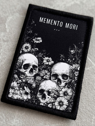 Memento mori patch schädel - memento,