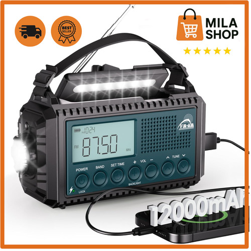 Kurbelradio 12000mah - kurbelradio,