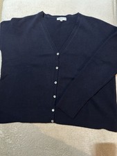 lässiger Cardigan marine aus