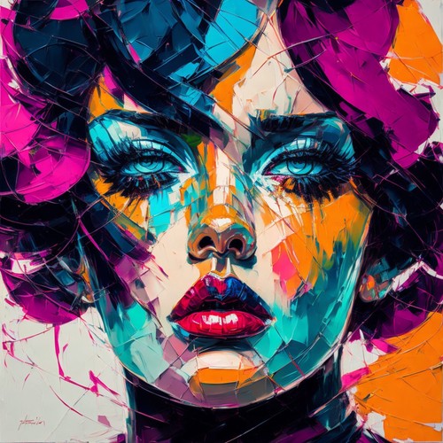 Just face female expressive - face,