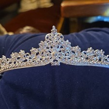 Silber braut diadem - silber, mit