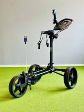 Keel Kolibri 3-Rad Golf Push Trolley in Schwarz, kleines Packmaß