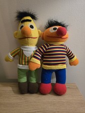 Bert & Ernie Plush Set 1992 Sesame Street – 30cm – Jim Henson Vintage