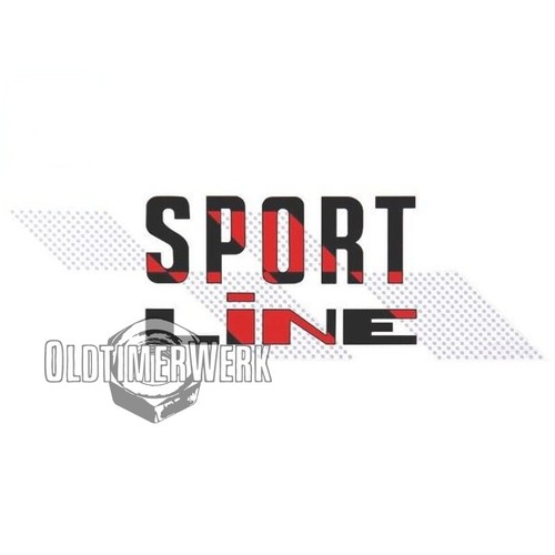 Schriftzug sportline schwarz - sportline, schwarz/