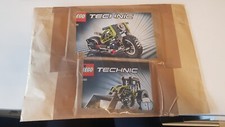 lego technic kleines Motorrad Nummer 8260 und Kleiner Bagger 8260 