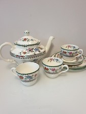 SPODE  CHINESE ROSE / TEEKANNE / 3 x KAFFEEGEDECK 