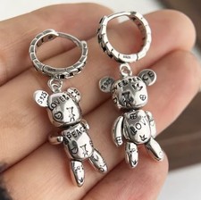 Edle 925 SILBER kleine große runde ovale Creolen OHRRINGE Ohrstecker HÄNGER BÄR