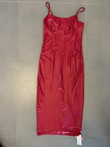 Cider midikleid rot wetlook - cider,