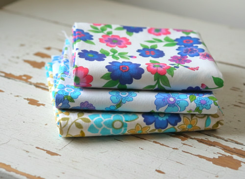 Vintage stoff paket - paket, florale