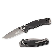 Herbertz Selektion Einhandmesser, AISI 440C-Stahl, G10-Griff, rostfrei, Axis Loc