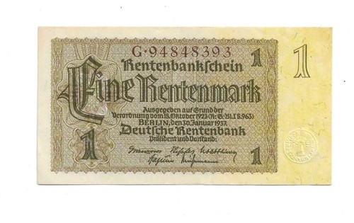Rentenmark 1937 166f - 1,