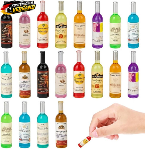 Miniatur weinflaschen set - set, 20