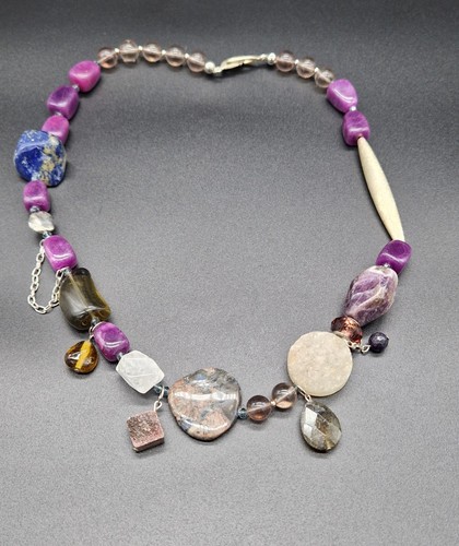 Collier natursteine schmuck - collier,