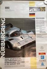 Poster ,Plakat Nürburgring Sportwagen Weltmeisterschaft 1990  Mercedes C11
