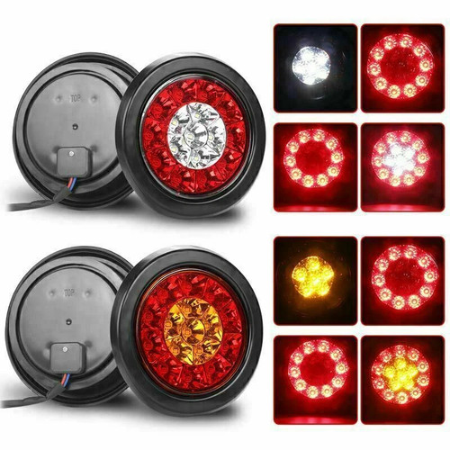 Led runde lkw - 2x, 4"