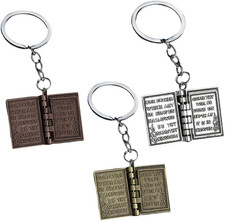 3 Stück Mini Bibel Anhänger