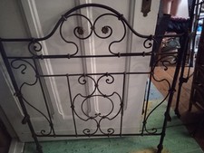 Bettgestell antik Kopf- und Fußteil ca 19./20. Jhd nostalgisch vintage Metall