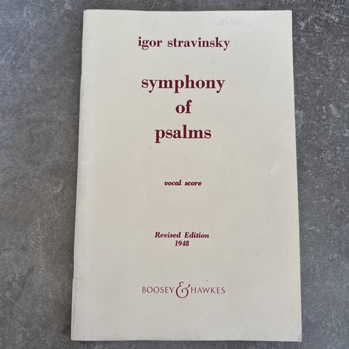 Stravinsky symphony psalms - stravinsky,