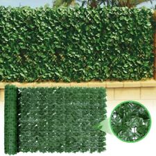 300x100cm Blätter Zaun Grün