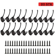 20 x Kleiderhaken Mantelhaken