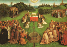 2/1147 AK KUNST van EYCK   DIE ANBETUNG DES LAMM GOTTES  FOTO PAUL M.R. MAEYAERT