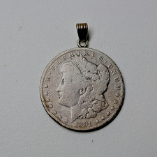 Original Silberdollar 1881 am