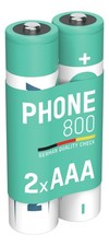 ANSMANN Telefon Akku AAA 800mAh 1,2V, 2 Stück, DECT