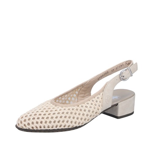 Rieker sling pumps creme beige - sling, creme/beige