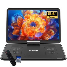 17,5" Tragbarer DVD Player mit 15,6 Zoll HD Schwenkbaren Bildschirm Zonenfrei