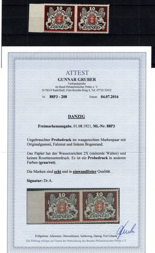 Danzig 88p3 probedruckpaar - danzig,
