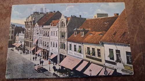 Leipa marktplatz 1919 - ak, /