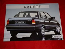 OPEL Kadett E Stufenheck LS GL GLS Prospekt Brochure Depliant Folleto von 1986