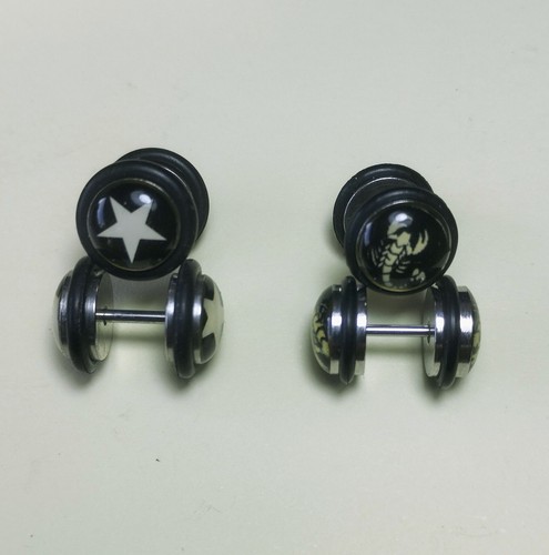 Ohrring tunnel schmuck - 1x,