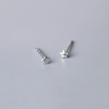 Echt 925 Sterling Silber * Ohrringe Ohrstecker * Stern Quadrat Dreieck Mini