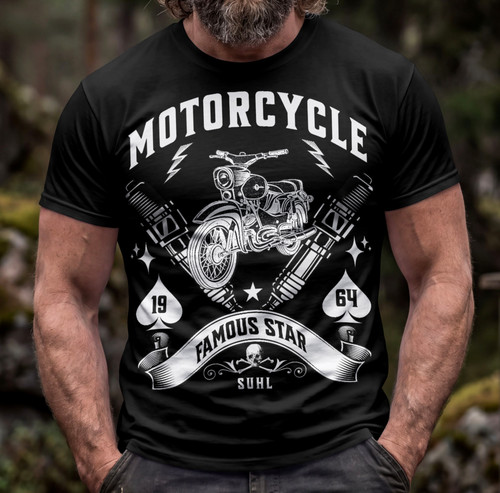 Simson shirt star ddr moped - star,