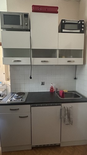 Single küche mit - mit, kühlschrank