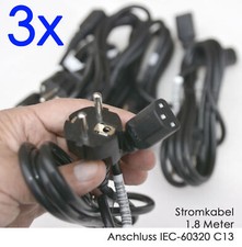 3x GERÄTEKABELN 1,8m