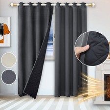 Thermovorhang Türvorhang Thermo Windfang Wärme Vorhang Ösen Gardinen Blickdicht