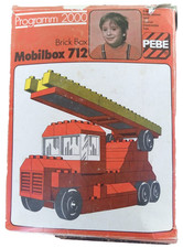 Pebe 2000 Mobilbox 712 Feuerwehr DDR Klemmbausteine Rarität DDR Spielzeug