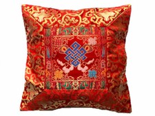 Tibetische Brokat Kissenhülle