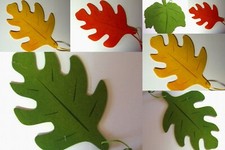 Deko Herbst Blatt aus Filz