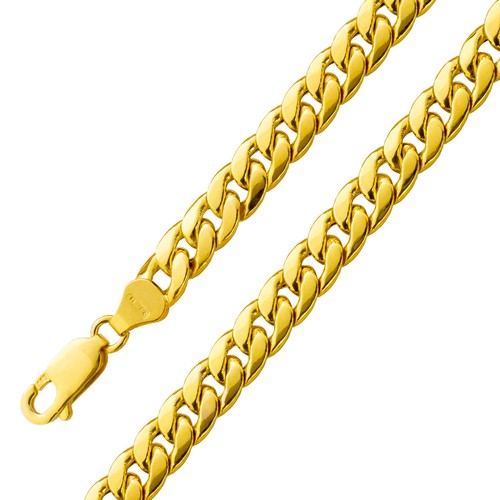 Panzerarmband 9mm gelbgold - 4.9mm,