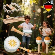 Musikinstrumente für Kinder Kinderspielzeug ab 2 Jahre Holzspielzeug Schlagzeug!
