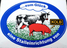 Werbe aufkleber kolb stallbau - werbe-aufkleber,