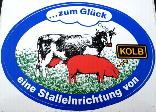 Werbe aufkleber kolb stallbau - werbe-aufkleber,