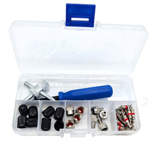 Set Ventilschrauber Ventilausdreher Ventileinsatz Ventilkappe Ventildreher