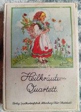 Heilkräuter Quartett   Liesel Lauterborn Kinderkartenspiel  1950er Jahren