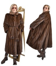 A5644 NERZMANTEL ECHT PELZ